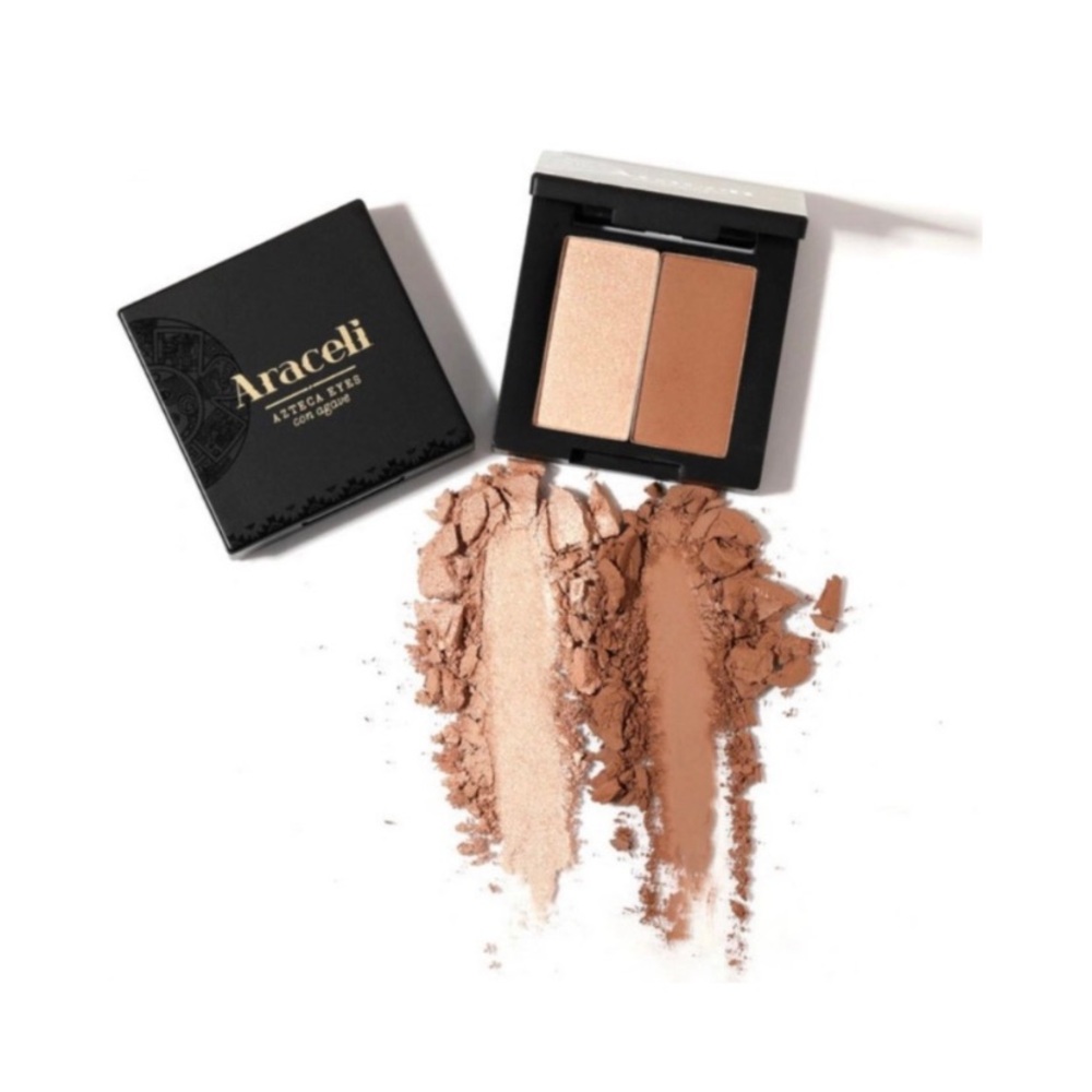 ▪️ 5/$25 ARACELI Azteca Eyes Eyeshadow in ‘SUN & CACAO’ - .04 oz NEW!
